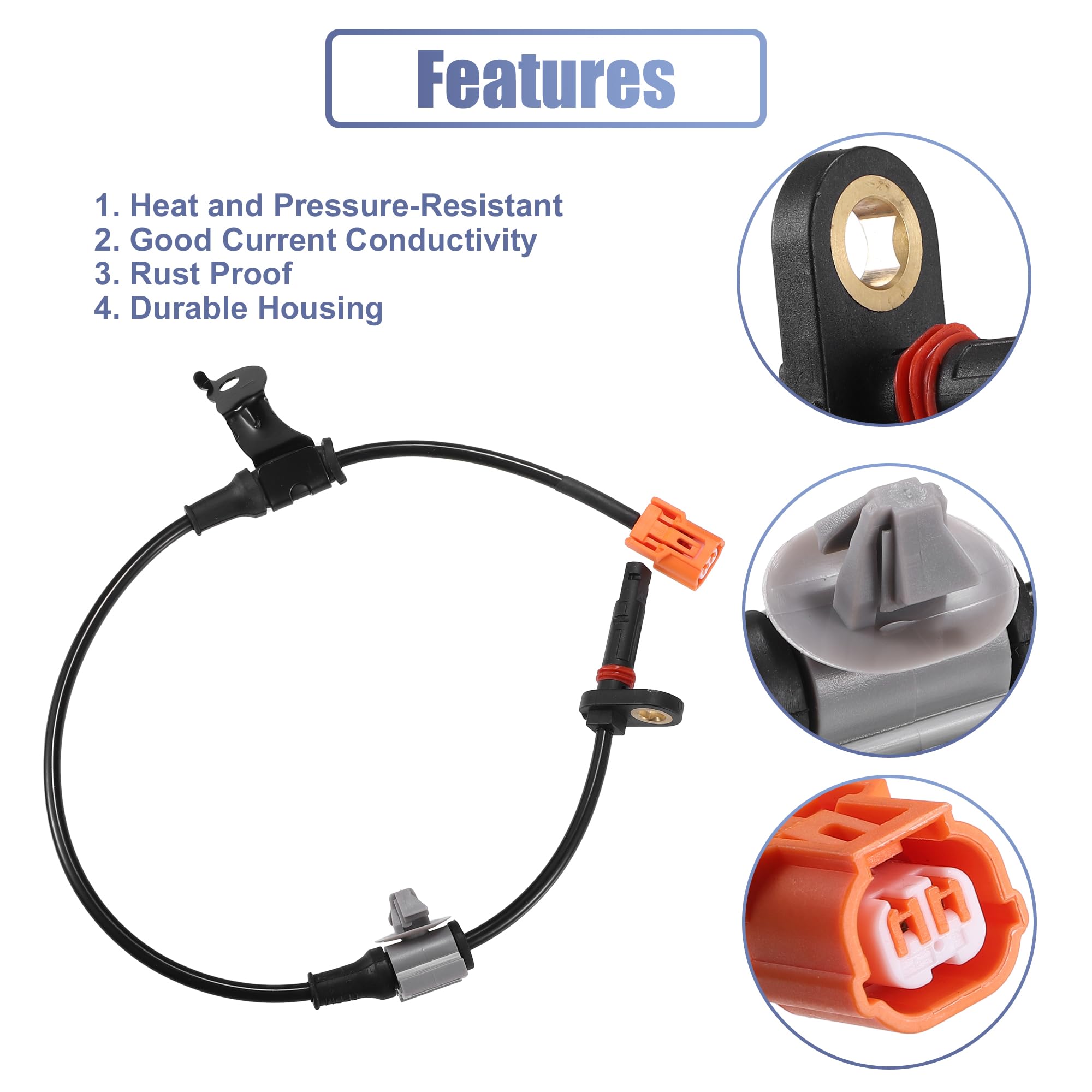 263 YUK510さん専用 Amazon | uxcell ABSセンサー 車輪速センサー 後部左 番号57475